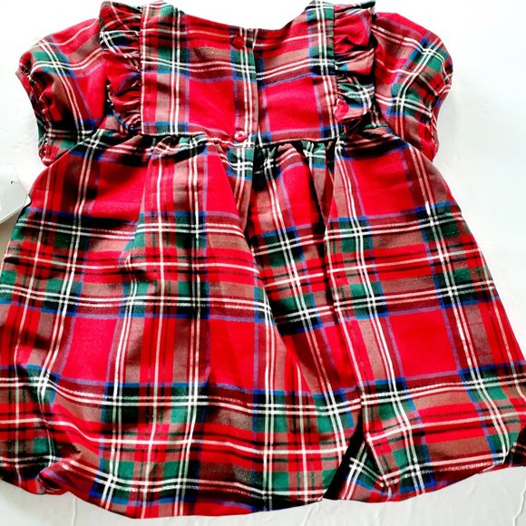 Pastourelle Pippa & Julie Girls Shirt Red Plaid Holiday Christmas 4T New - Picture 9 of 13